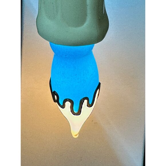 Vintage Christmas Candle Nightlight Set of 2 Snowman Teddy Bear Holiday Decor - Picture 9 of 10